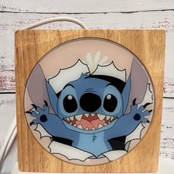 Stitch Inspired Wood Night Light