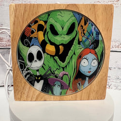 Nightmare before Christmas Inspired Wood Night Light