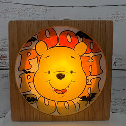 Halloween Pooh Bear Inspired Wood Night Light