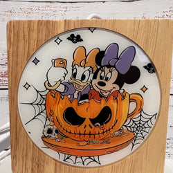 Daisy and Minnie Inspired Wood Night Light