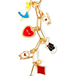 Alice in Wonderland Inspired Bag Charm