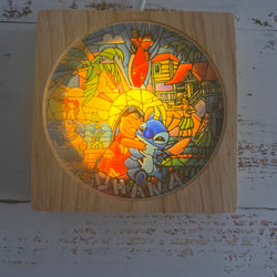 Stitch Inspired  Wood Night Light