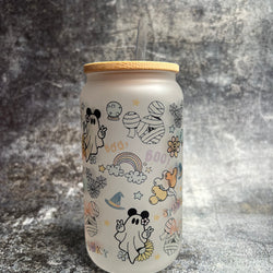 Glass Can Tumbler - MMouse Halloween