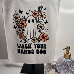 32" Towel - Wash your hands boo