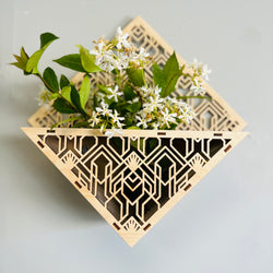 Wall hanging planter - Natural Stain