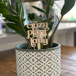 Crazy Plant Lady - Plant Stake